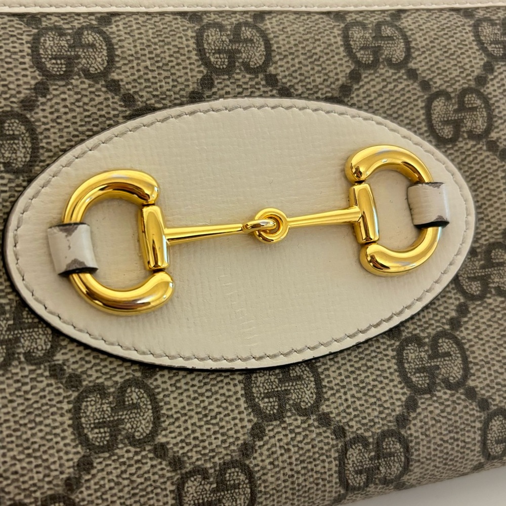 Gucci GG Supreme Monogram Horsebit 1955 Zip Around Wallet - Picture 4 of 9